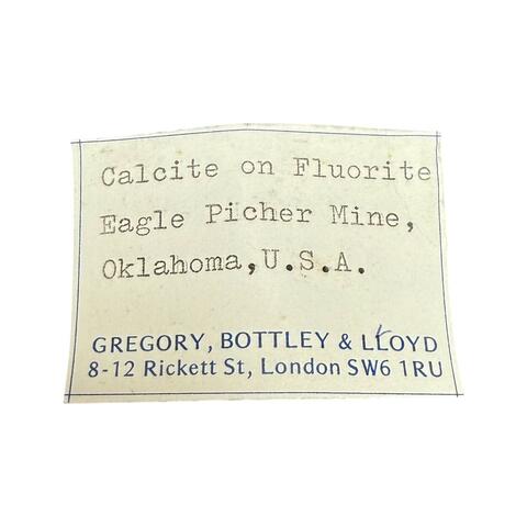 Label Images - only: Calcite On Fluorite