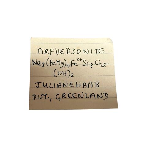 Label Images - only: Arfvedsonite