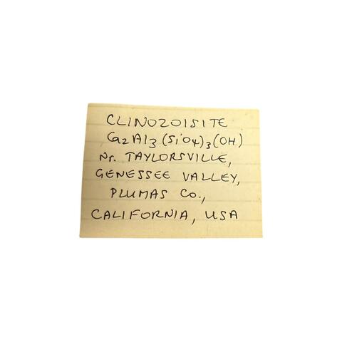 Label Images - only: Clinozoisite