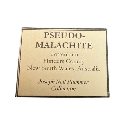 Label Images - only: Pseudomalachite