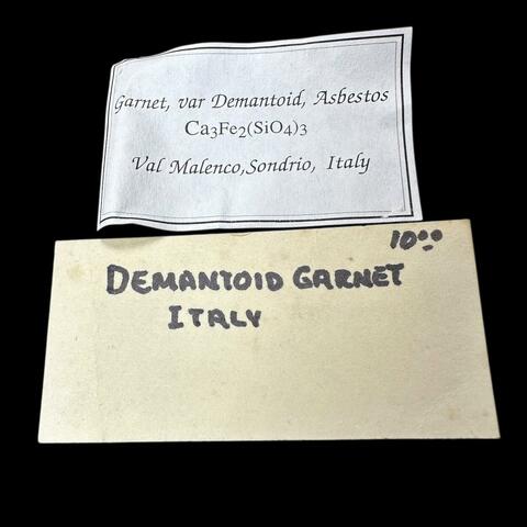 Label Images - only: Demantoid With Asbestos