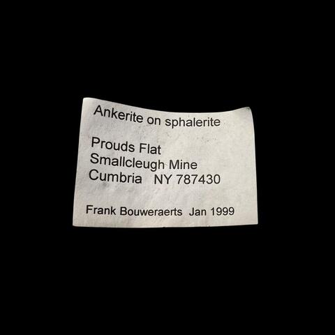 Label Images - only: Sphalerite & Ankerite