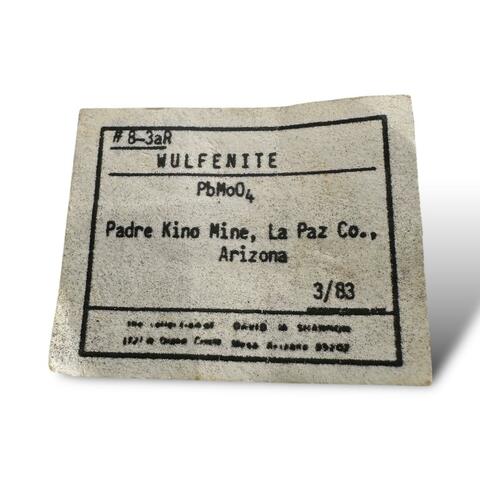 Label Images - only: Wulfenite