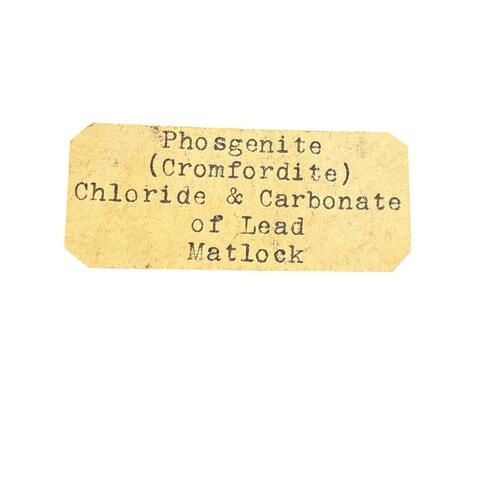 Label Images - only: Phosgenite
