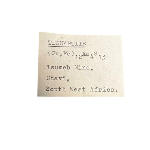 Label Images - only: Tennantite