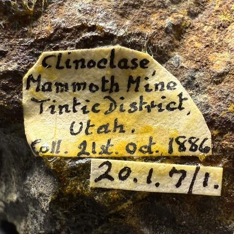 Label Images - only: Clinoclase