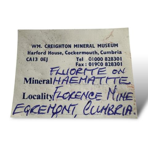 Label Images - only: Fluorite On Hematite