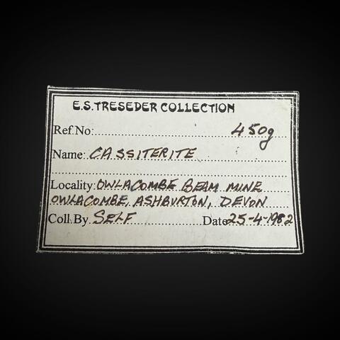 Label Images - only: Cassiterite