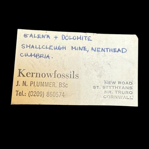 Label Images - only: Galena & Dolomite