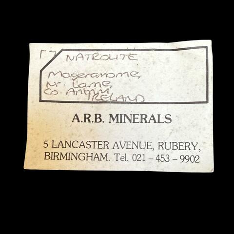 Label Images - only: Natrolite