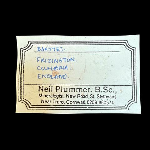 Label Images - only: Baryte & Dolomite