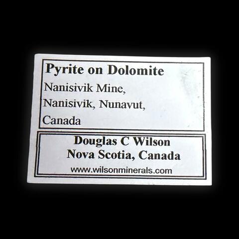 Label Images - only: Pyrite On Dolomite