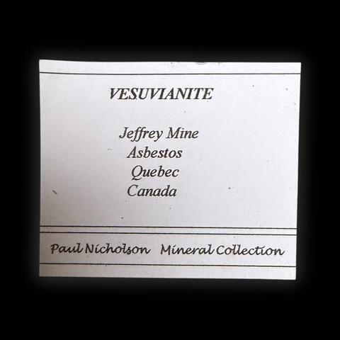 Label Images - only: Vesuvianite