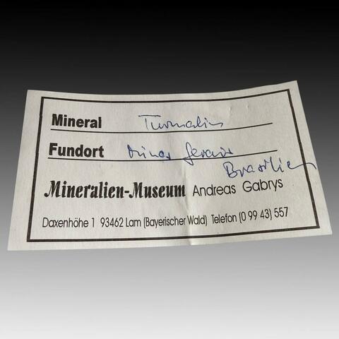 Label Images - only: Tourmaline With Cookeite