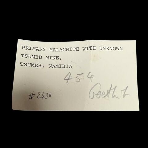 Label Images - only: Malachite With Goethite