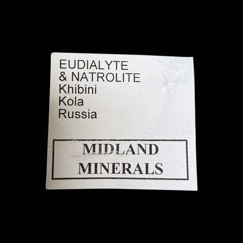 Label Images - only: Eudialyte & Natrolite