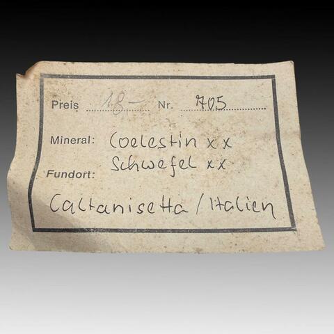 Label Images - only: Celestine On Sulphur
