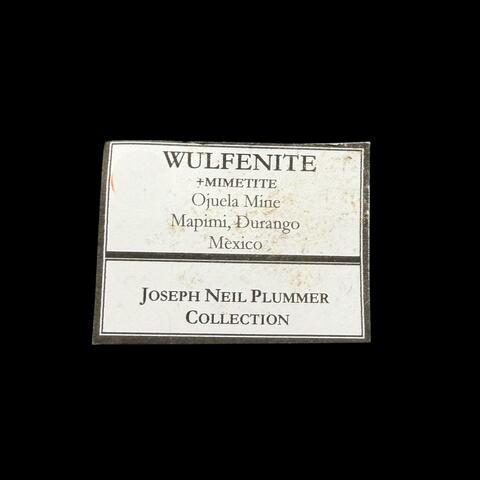 Label Images - only: Wulfenite & Mimetite