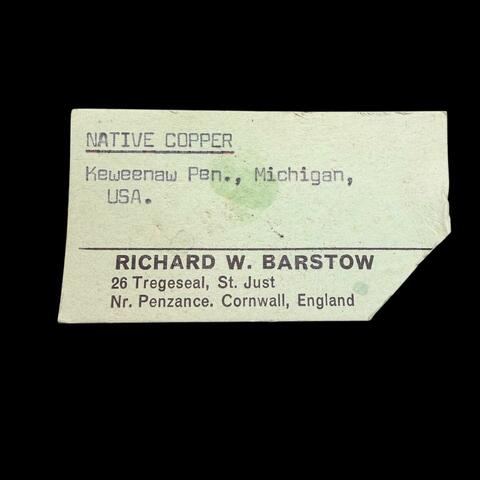 Label Images - only: Native Copper