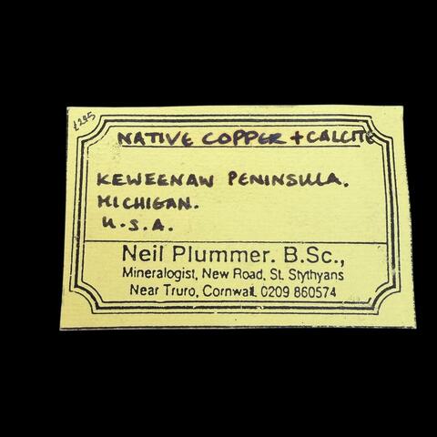 Label Images - only: Native Copper