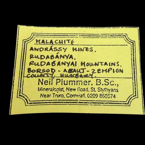 Label Images - only: Malachite & Goethite