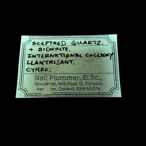 Label Images - only: Quartz Sceptre & Ankerite