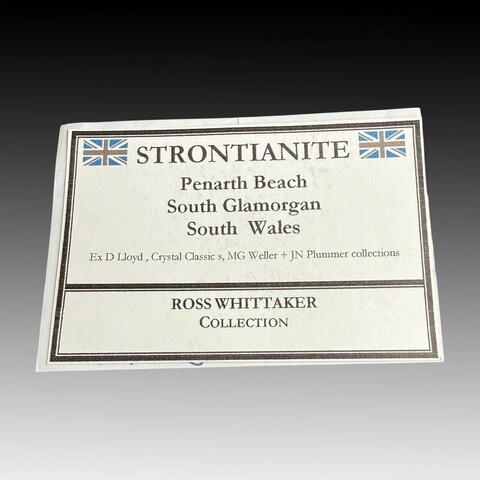 Label Images - only: Strontianite On Calcite