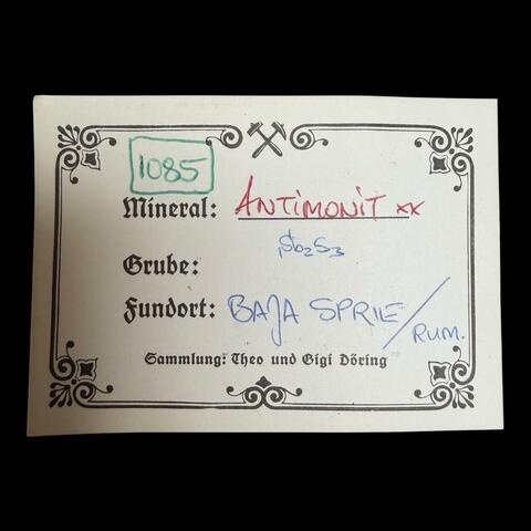 Label Images - only: Stibnite