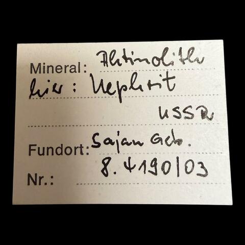 Label Images - only: Nephrite