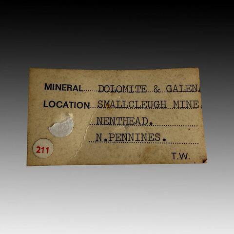 Label Images - only: Galena With Dolomite