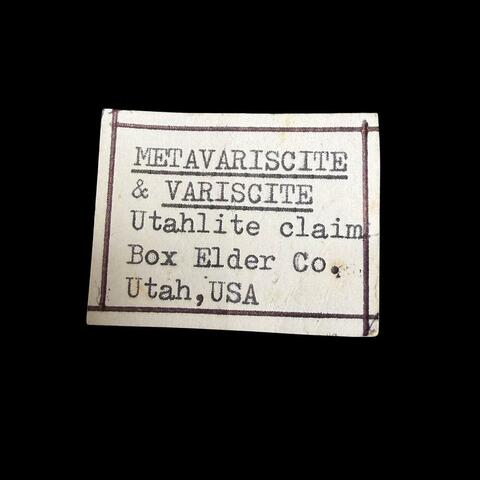 Label Images - only: Metavariscite & Variscite