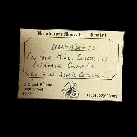 Label Images - only: Molybdenite & Quartz