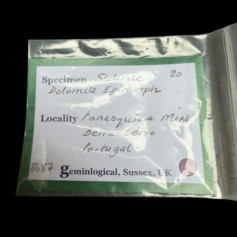 Label Images - only: Siderite Psm Dolomite