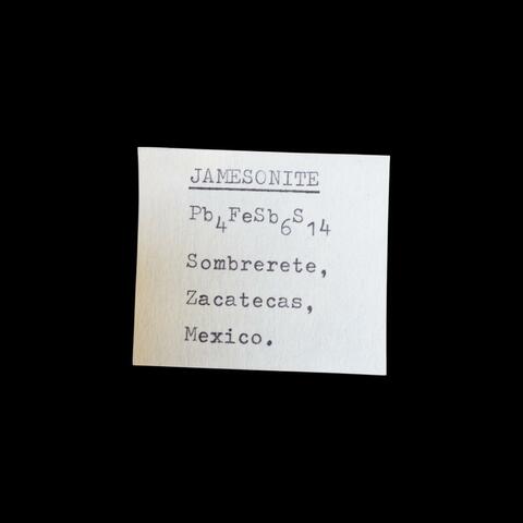 Label Images - only: Jamesonite With Pyrite