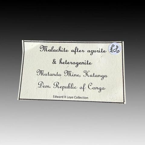 Label Images - only: Malachite Psm Azurite & Heterogenite