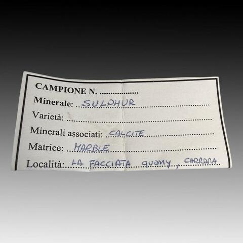 Label Images - only: Native Sulphur