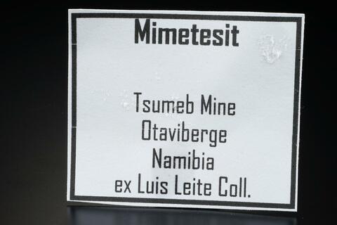 Label Images - only: Mimetite & Calcite