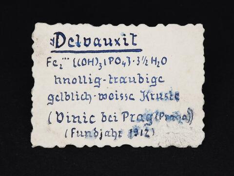 Label Images - only: Delvauxite