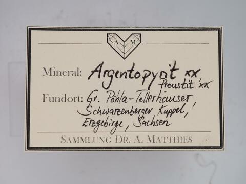 Label Images - only: Argentopyrite & Proustite