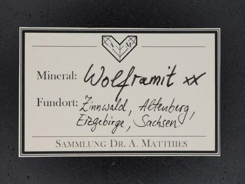Label Images - only: Wolframite