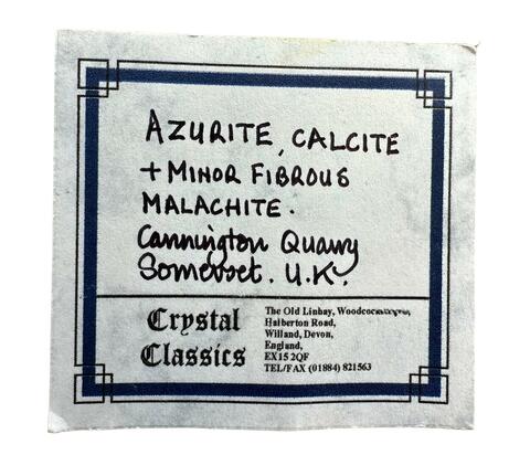 Label Images - only: Azurite Malachite & Calcite