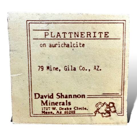 Label Images - only: Plattnerite & Aurichalcite