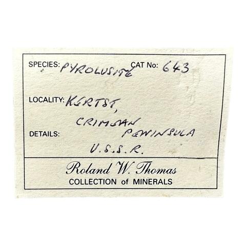 Label Images - only: Pyrolusite