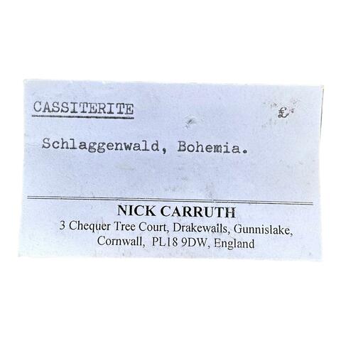 Label Images - only: Cassiterite