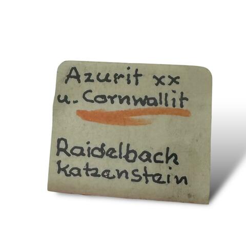 Label Images - only: Azurite & Cornwallite