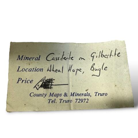 Label Images - only: Cassiterite On Quartz