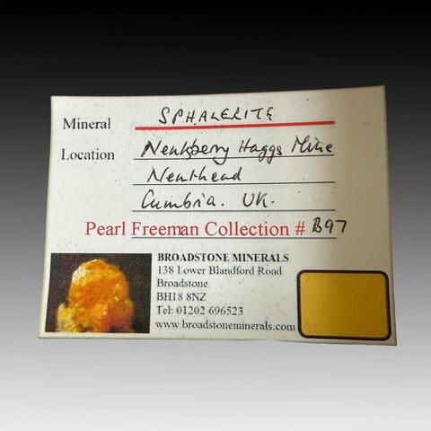 Label Images - only: Sphalerite