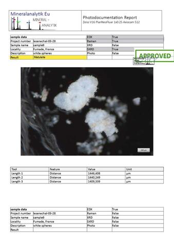 Analysis Report - only: Matulaite