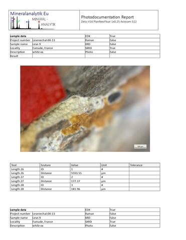 Analysis Report - only: Matulaite