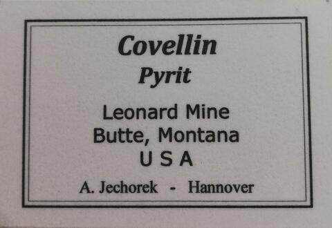 Label Images - only: Covellite